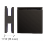 Gun Metal Grey Diamond Shape Shower Screen Hinge H20-GM